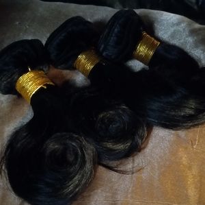 Human hair 3 8 inch bundles